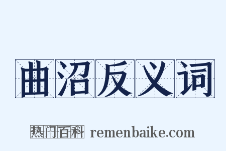 曲沼反义词是什么意思的图片